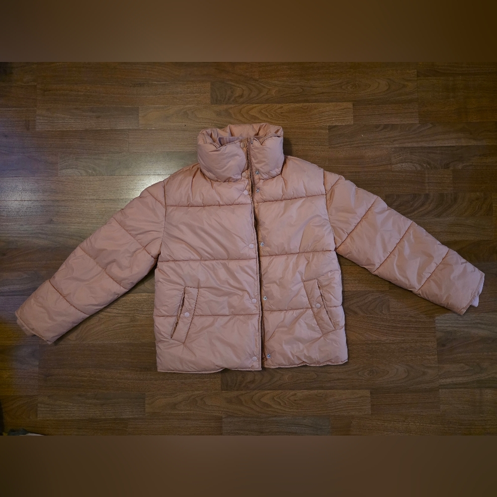 J. Crew Blush Puffer Jacket